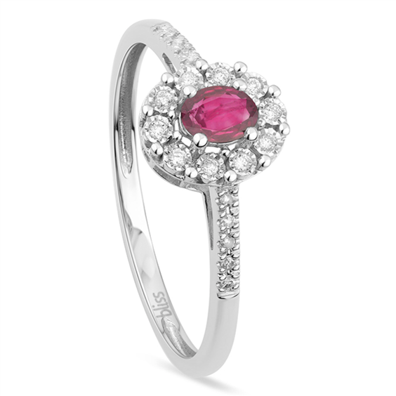 Anello Bliss Donna BL REGAL in Oro bianco Rubino 0.22 Ct 20115701 - 20115701